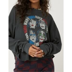 Daydreamer Kiss 1979 Dynasty Waffle Knit Long Sleeve Sz S